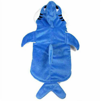 Legendog Нови постъпления Shark Cosplay Домашни кучета Костюм Палто Костюм Чихуахуа Теди Орнаменти Хелоуин Кученце Cosplay Shark Costume