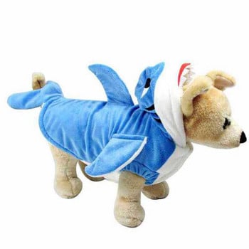 Legendog New Arrivals Shark Cosplay Pet Dogs Στολή παλτό Chihuahua Teddy Στολίδια Halloween Puppy Cosplay Shark κοστούμι