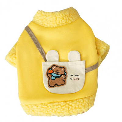 Stiilsed koerariided Pestav kutsikakostüüm Tuulekindel lemmiklooma kutsika kahe jalaga plüüsist riietus