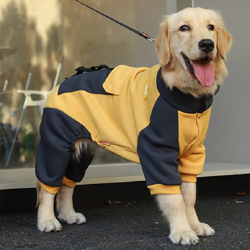 Ρούχα μεγάλου σκύλου Χειμερινή φόρμα για μεγάλους σκύλους Samoyed Husky Labrador Golden Retriever Παλτό με κουκούλα σκύλου Corgi Shiba Inu Ρούχα για σκύλους