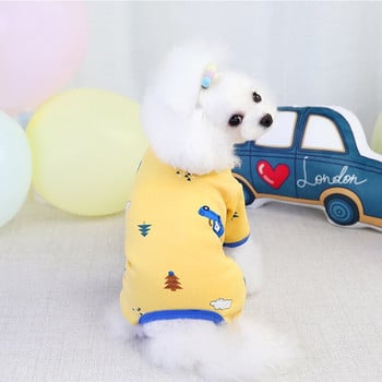 Πιτζάμες από μαλακό βαμβακερό σκύλο για μικρά σκυλιά Chihuahua Yorkshires Ρούχα χειμωνιάτικα ζεστά ρούχα για σκύλους για κατοικίδια Πιτζάμα για κουτάβι γάτα