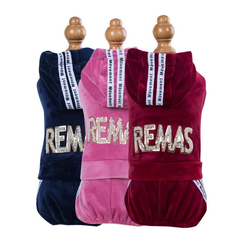 Nova sportska odjeća za kućne ljubimce Pleuche kombinezon za pse Hlače Odijelo Jesen Zima Odjeća za pse Jakna za male srednje pse Hoodie Topli kaput za štene