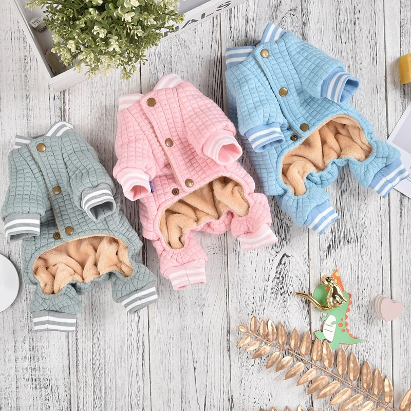 Lilleline elevandiülikond väikestele koertele Talvine paks roosa mantel lemmikloomade spordidress Luksuslikud disainerkostüümid kutsikale XS 3XL buldogile