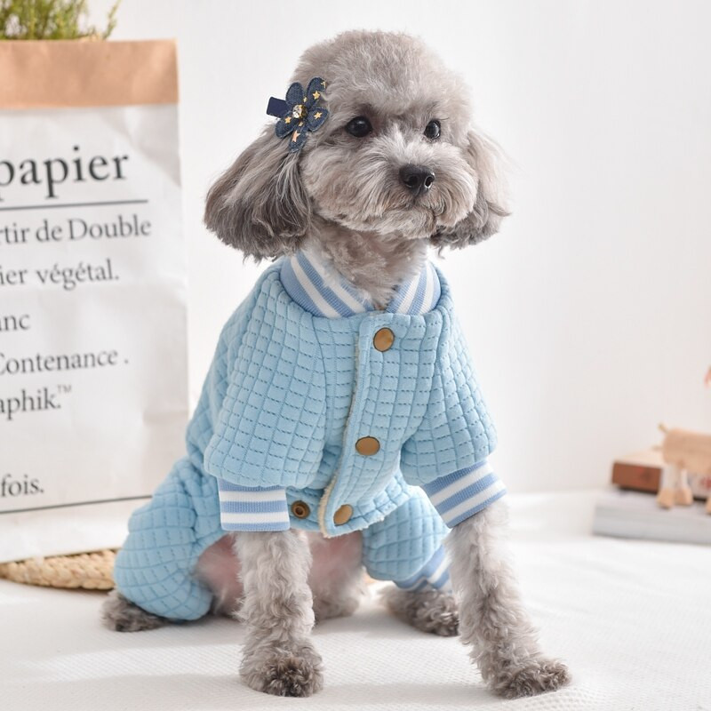 Lilleline elevandiülikond väikestele koertele Talvine paks roosa mantel lemmikloomade spordidress Luksuslikud disainerkostüümid kutsikale XS 3XL buldogile