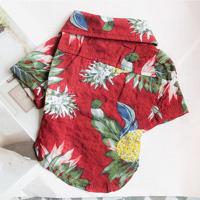 Haine pentru animale de companie Haine pentru câini în stil plajă Transpirație moale respirabilă de vară Secțiune subțire Cămașă pentru câini de talie mică și medie