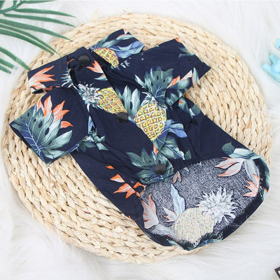 Haine pentru animale de companie Haine pentru câini în stil plajă Transpirație moale respirabilă de vară Secțiune subțire Cămașă pentru câini de talie mică și medie