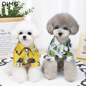 OIMG Hawaii stiilis koerariided Prantsuse buldog Bichon rannapuhkuse kutsikasärgid Suvised õhukesed koerarõivad Nägus lemmikloomade rõivas