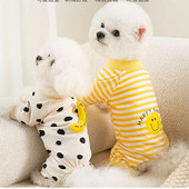 Pyžamo pre šteniatka, overal pre domáce zvieratá, mäkké dupačky pre šteniatka, malé psy, roztomilé oblečenie, šteňacie body pre domáce zvieratá, šteniatko, pes, mačka, oblečenie