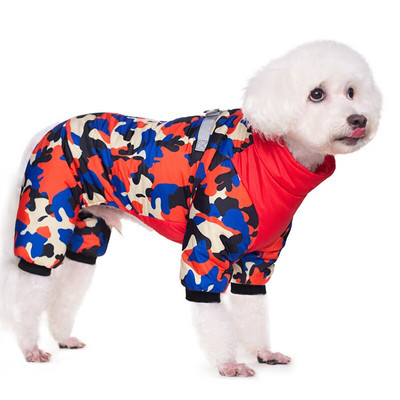 Zimný nepremokavý overal pre domáce zvieratá s francúzskym buldočkom, teplý polstrovaný overal pre psov pre malé a stredné psy, Shiba Inu, Corgi, maskoty