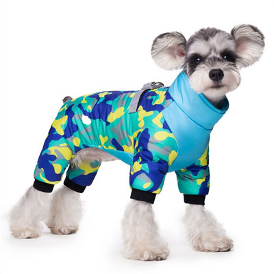 Zimný nepremokavý overal pre domáce zvieratá s francúzskym buldočkom, teplý polstrovaný overal pre psov pre malé a stredné psy, Shiba Inu, Corgi, maskoty