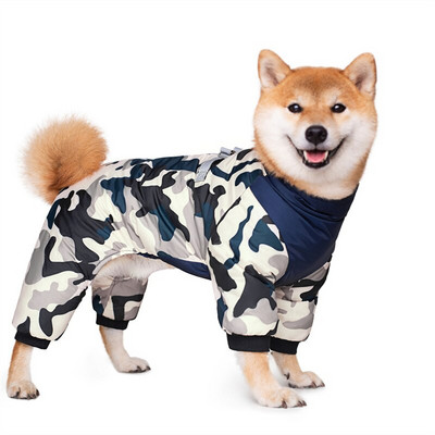 Zimný nepremokavý overal pre domáce zvieratá s francúzskym buldočkom, teplý polstrovaný overal pre psov pre malé a stredné psy, Shiba Inu, Corgi, maskoty