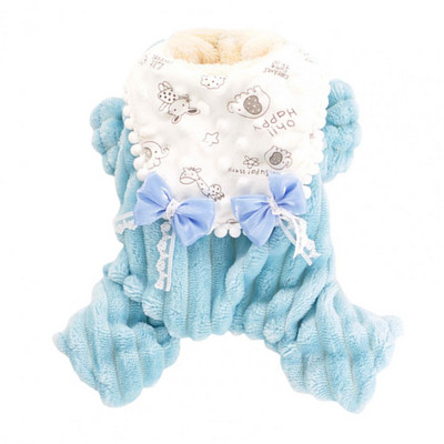 Stilingas šunų žiemos kombinezonas animacinių filmų spaudinys šiltas keturių kojų plaunamas dramblio augintinio žiemos drabužiai