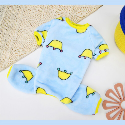 Cartoon Print Koerte pidžaama Soe fliisist lemmikloomade kostüüm väikestele koertele Pomeranian Yorkshire`i talve kutsikariided Pijama perro