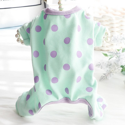 Dog Cat JumpSuit Pidžaama Polka Dots Design Pet Puppy PyjamasTreeningdress