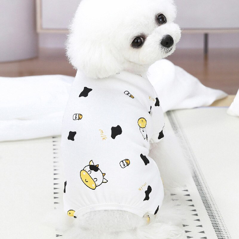 Πιτζάμες με φόρμα για σκύλους κατοικίδιων ζώων Σχεδιασμός κινουμένων σχεδίων Μαλακή αθλητική φόρμα για γάτα Puppy Pants T-shirt