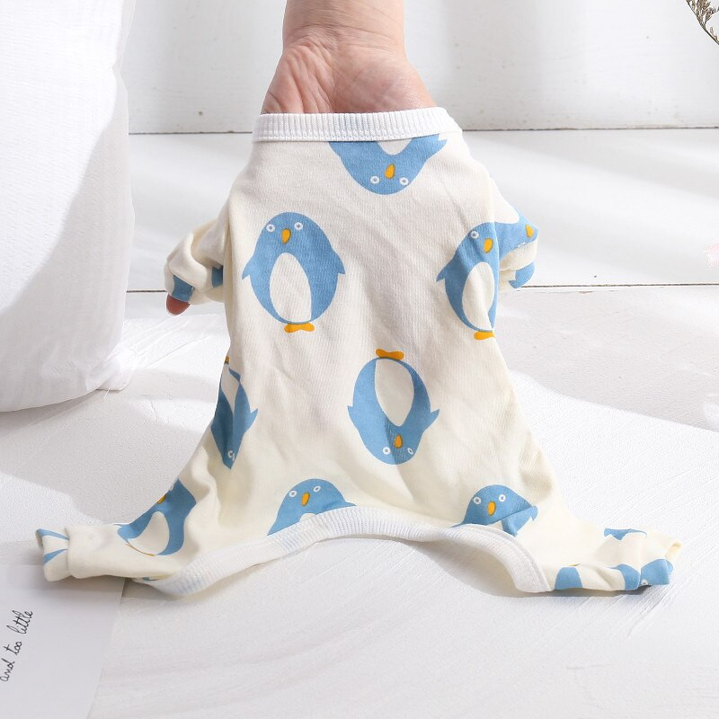 Πιτζάμες με φόρμα για σκύλους κατοικίδιων ζώων Σχεδιασμός κινουμένων σχεδίων Μαλακή αθλητική φόρμα για γάτα Puppy Pants T-shirt