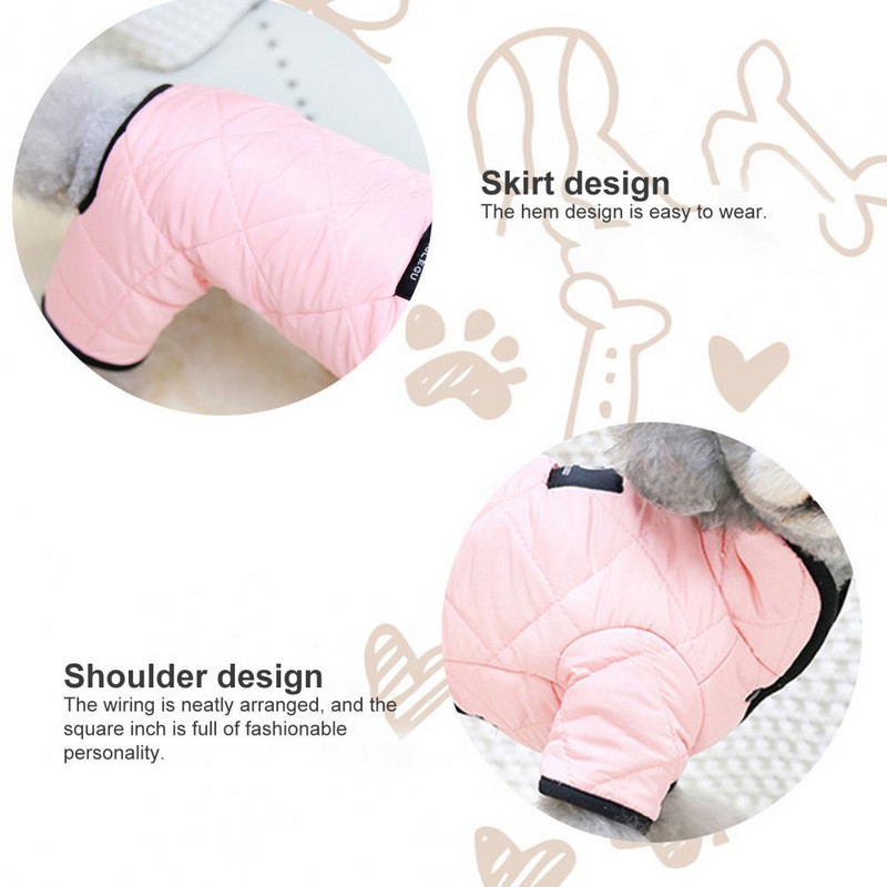 Zimné unisex overaly pre domáce zvieratá, jednofarebné, čisté farby, udržiavajú teplo, štvornohé, univerzálne, módne, prezliekanie pre domáce zvieratá, psy