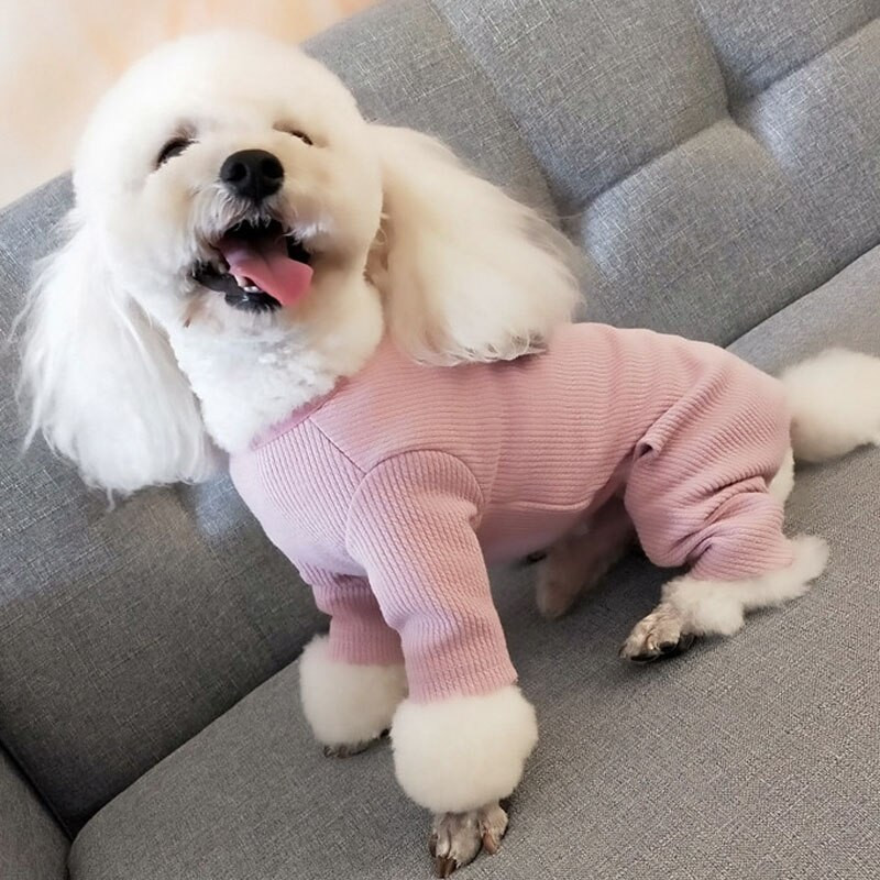 Modré ružové oblečenie pre domáce zvieratá, mačky, mäkké pyžamo pre psov, overal, sveter, mikina, tričko pre malých psov, čivava, yorkshirský texas