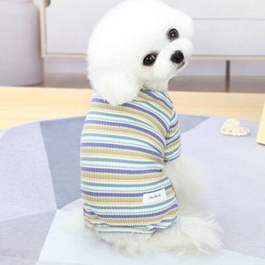 Oblečenie pre psov s dúhovými pásikmi, overal pre psov, pyžamo pre malých psov, čivavu, šteniatka, mikiny s kapucňou, tričká s krátkym rukávom, domáce zvieratá, overaly, pyžamo