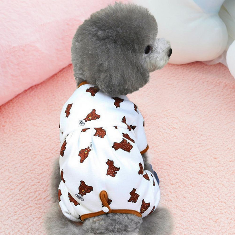 Βαμβακερή φόρμα για σκύλους με στάμπα για Teddy