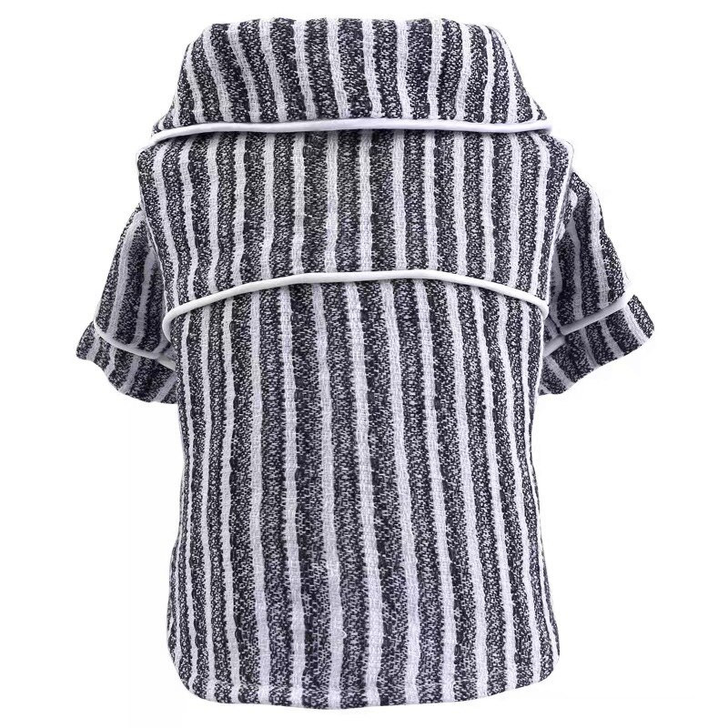 Lemmiklooma kostüüm Kirkie koerariided kevadsuvised õhukesed triibulised kassi koerasärgid lemmikloomariided