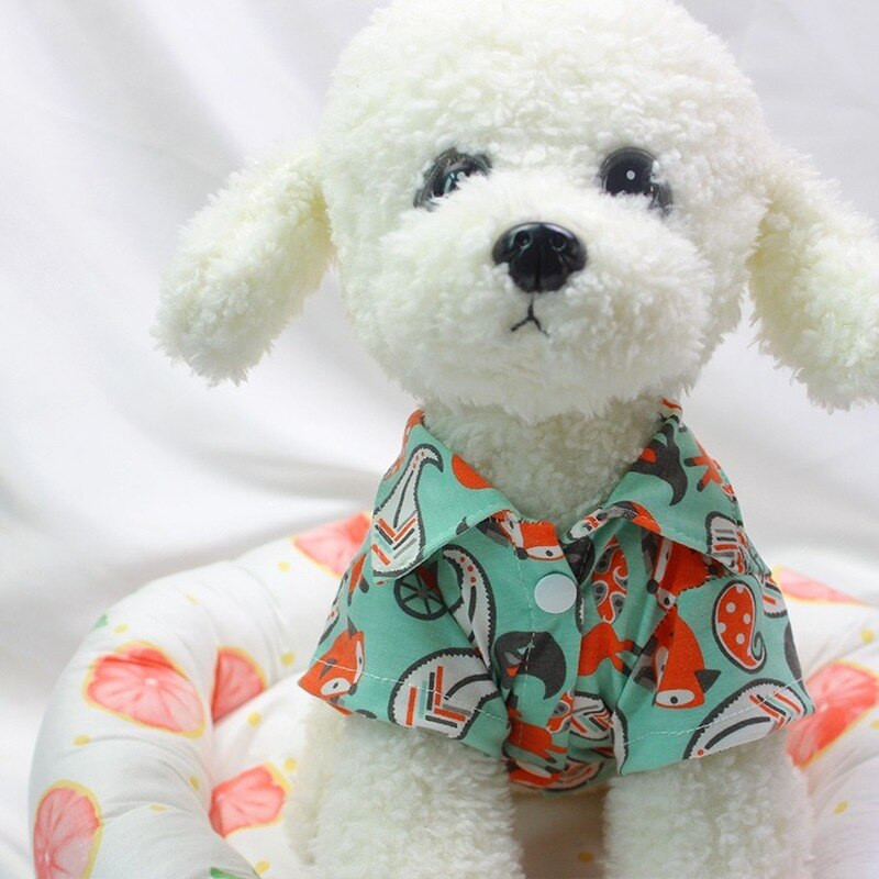 Tricou pentru câini Cămașă de vară pentru animale de companie Cămașă hawaiană pentru câini Cămașă pentru câini, ventilată subțire, care disipa căldura, pisici și câini mici și mijlocii