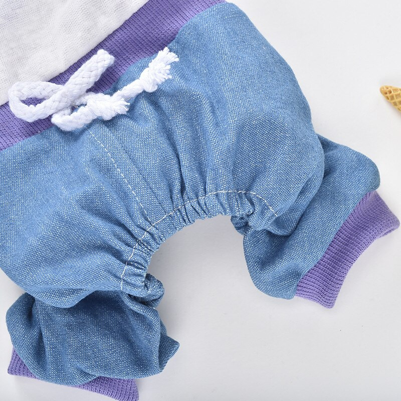 Letný overal pre psov, oblečenie pre šteniatka, yorkshirského pomeranca, shih-tzu, maltézskeho psa, pudla, bišóna, bradáča, francúzskeho buldočka