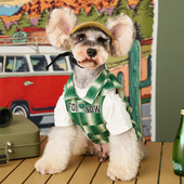 Νέο σκακιέρα τζιν πουκάμισο για σκύλους, χειμερινά ζεστά ρούχα για κουτάβια για κατοικίδια για μικρομεσαίους σκύλους Teddy Schnauzer Yorkshire Terrier