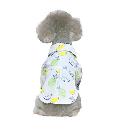 Suvine koerakassisärk Lemmikloomakoerte trükitud riided hingav T-särk väikesele keskmisele suurele koerakassi kutsikale, hubased rõivatarvikud