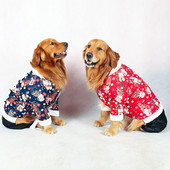 Hiina uusaasta Suurte koerte riided Suurte koerte riided Soe lemmikloomade kombinesooni komplekt Samojeedi husky Labradori kuldse retriiveri kostüümid