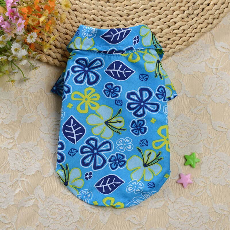 Havajų stiliaus drabužiai naminiams gyvūnėliams Vasariniai naminių gyvūnėlių marškinėliai madingi šunų drabužiai kačių marškinėliai naminių gyvūnėlių reikmenys INS Cool Chihuahua Ropa Perro Mopsas 2022 m.