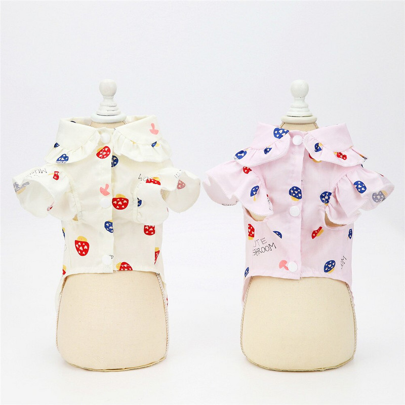 Seenepuuvillane koerariided väikestele koertele chihuahua koera havai särk lihtsad riided koera hawaii särk koera särk odav