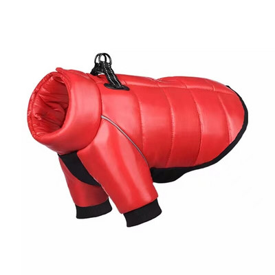 Zimná páperová bunda pre psov, nepremokavé oblečenie pre veľkých psov, teplý kabát, šteňací overal, reflexný postroj pre domáce zvieratá, buldog, yorkshirský pudel, mops