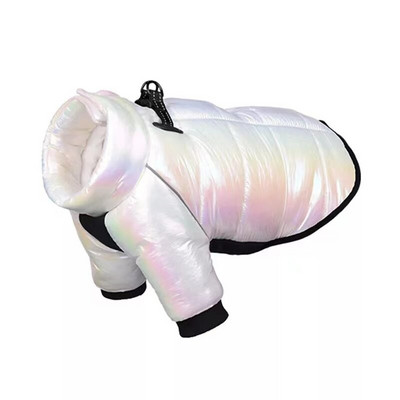 Zimná páperová bunda pre psov, nepremokavé oblečenie pre veľkých psov, teplý kabát, šteňací overal, reflexný postroj pre domáce zvieratá, buldog, yorkshirský pudel, mops