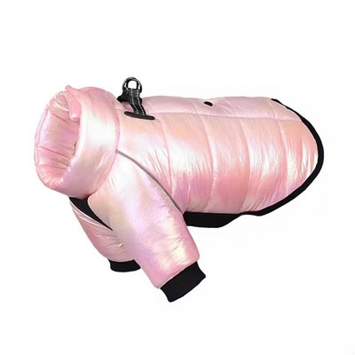 Zimná páperová bunda pre psov, nepremokavé oblečenie pre veľkých psov, teplý kabát, šteňací overal, reflexný postroj pre domáce zvieratá, buldog, yorkshirský pudel, mops