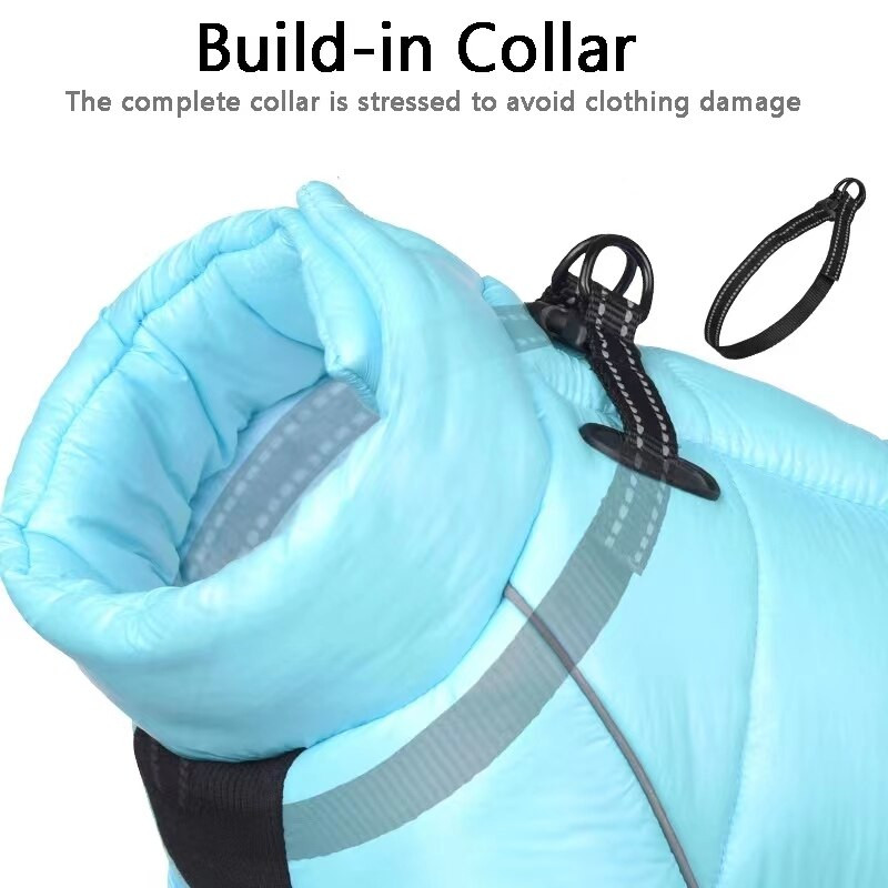 Zimná páperová bunda pre psov, nepremokavé oblečenie pre veľkých psov, teplý kabát, šteňací overal, reflexný postroj pre domáce zvieratá, buldog, yorkshirský pudel, mops