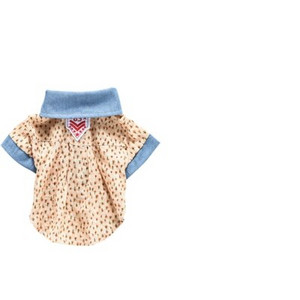 Haine pentru pisici din bumbac floral, haine de vară pentru animale de companie, jachetă pentru câini de talie mică, mijlocie, chihuahua, Yorkshire, costume, cafea albastră