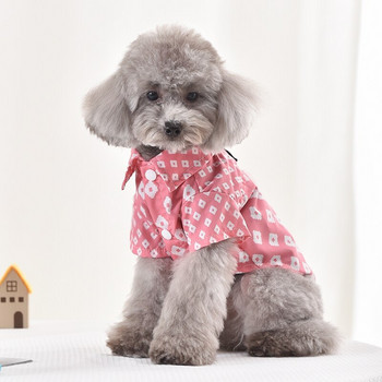 Памучна риза за кучета Corgi Pink Blue XS XXL XXXL Pet Outfit Мопсове Дрехи Пижами за малко кученце Летни облекла Аксесоари Консумативи
