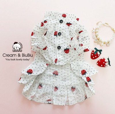 Oblečenie pre domáce zvieratá Oblečenie pre psov a mačky Roztomilé tričká s nafúknutými rukávmi pre psov