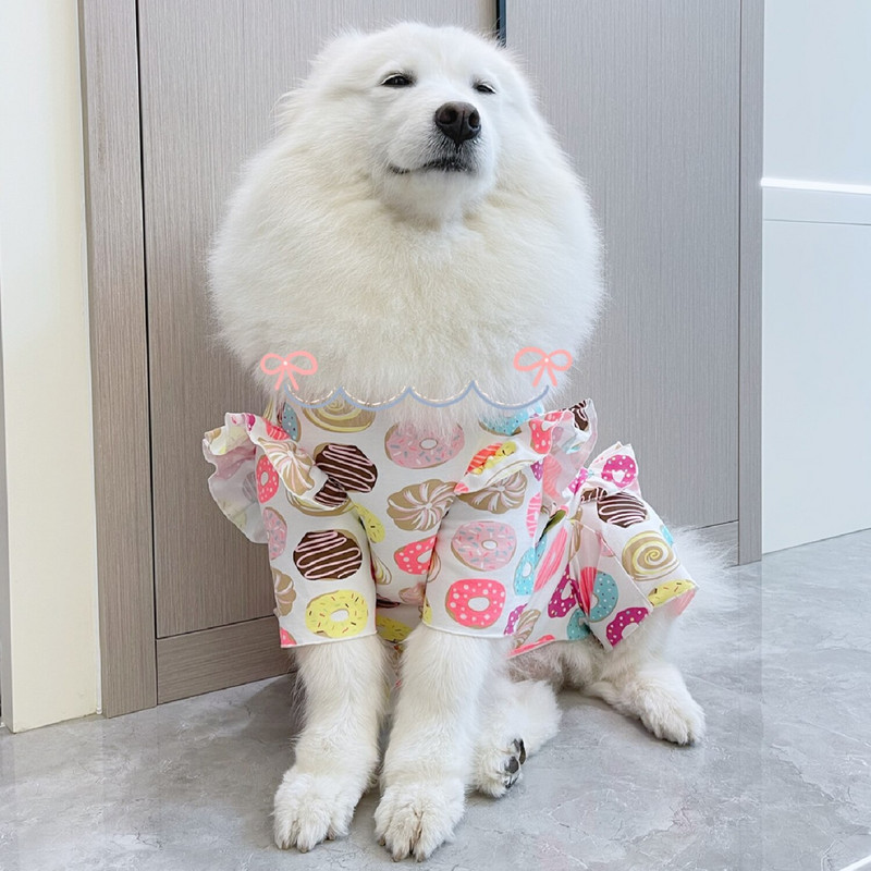 Lemmikloomad Tooted Mood Armsad suured koerad Riided Suveretriiver Samojeedi kombinesoon