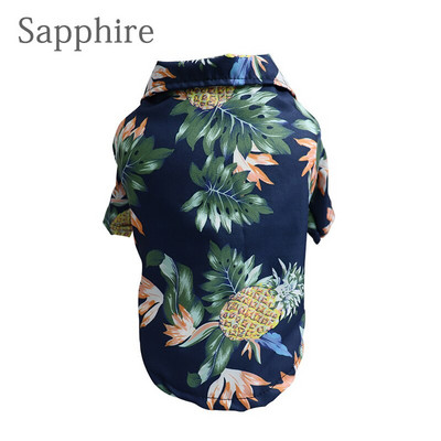 Haine pentru câini de vară, rece, plajă, stil hawaian, cămașă cu mânecă scurtă, imprimare arbore de nucă de cocos, nou cadou de modă pentru animale de companie 2021