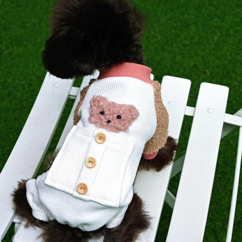 Lemmikloomade riided, värvid, sobivad lemmikloomade kombinesoonid Pet Four sääristega kombinesoon