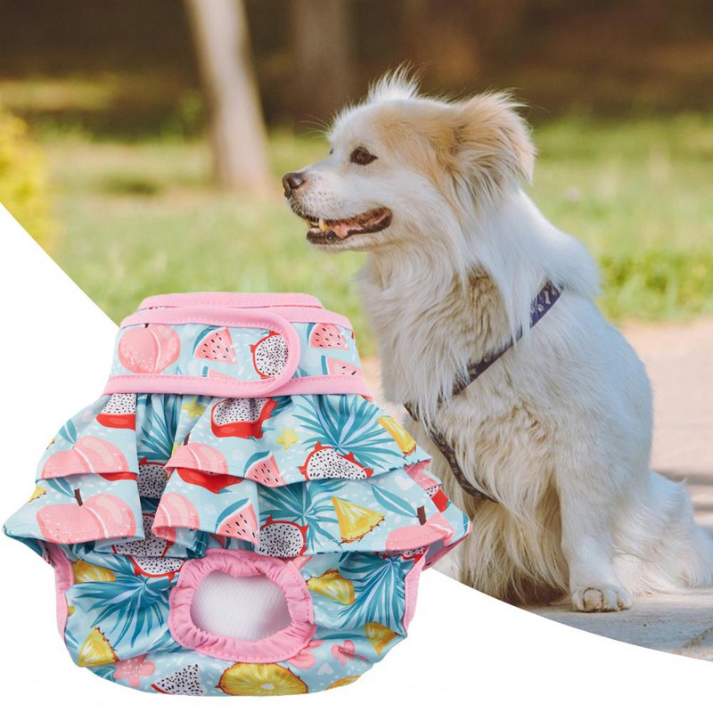 Παντελόνι υγιεινής Pet Soft Touching Puppy Pants Elastic Waistband Protect Body Diaper Physiological Washable Pants for menstrual