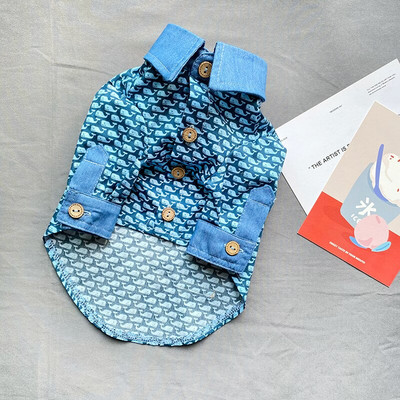 Καλοκαιρινό πουκάμισο για σκύλους Μικρά ρούχα για σκύλους Pomeranian Poodle Schnauzer Corgi Shiba Inu Samoyed Golden Retriever Μεγάλα μεγάλα ρούχα για σκύλους