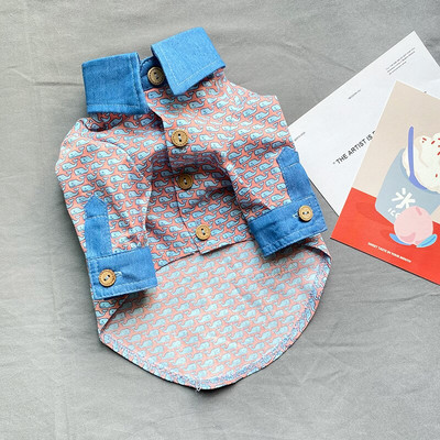 Καλοκαιρινό πουκάμισο για σκύλους Μικρά ρούχα για σκύλους Pomeranian Poodle Schnauzer Corgi Shiba Inu Samoyed Golden Retriever Μεγάλα μεγάλα ρούχα για σκύλους