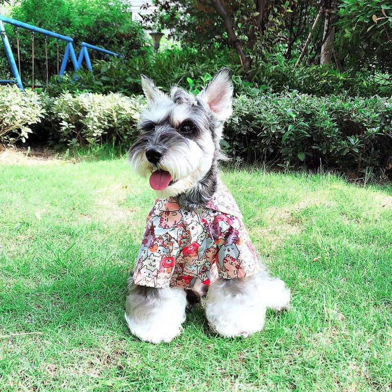 Havajské tričko pre psov, francúzsky buldoček, mikina s kapucňou pre psov, oblečenie pre domáce zvieratá, bavlnené módne oblečenie pre psy, mačky, šteniatka, malé dovolenkové oblečenie na more