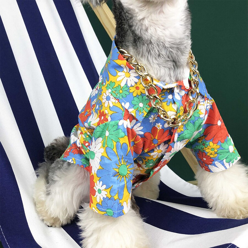 Badu.bg Пролетно лято Памучна дишаща тениска в плажен стил Pet Dog ...