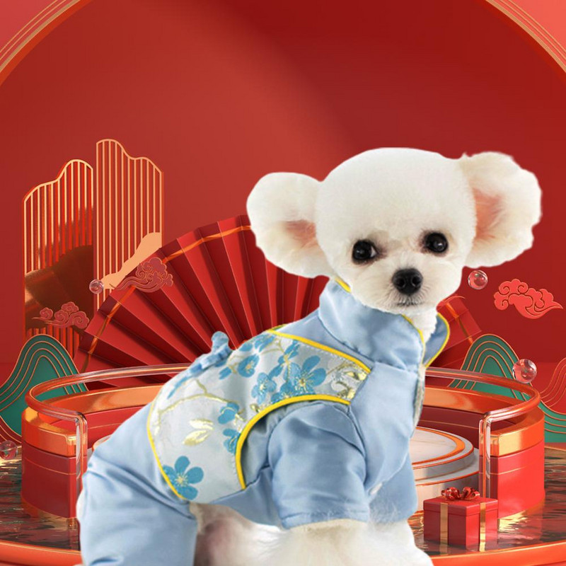 Stiilne lemmikloomade Tang ülikond Mugav lemmikloomariiete aluskrae Hoiab soojas Tang-ülikond, nelja säärisega koera kombinesoon