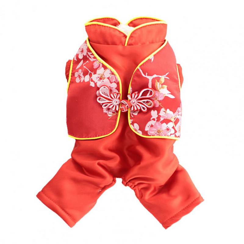 Stiilne lemmikloomade Tang ülikond Mugav lemmikloomariiete aluskrae Hoiab soojas Tang-ülikond, nelja säärisega koera kombinesoon