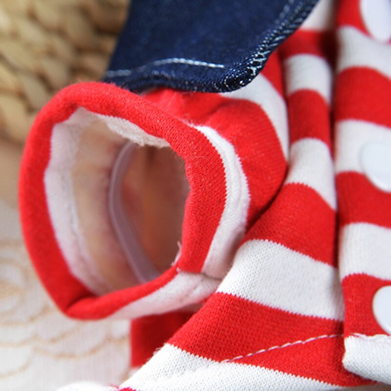 Salopetă din blugi pentru câini pentru animale de companie, salopete cu dungi, urs drăguț, pantaloni cu patru picioare, blugi pentru câini, rochie, jachetă pentru cățeluș, haine pentru pisici.